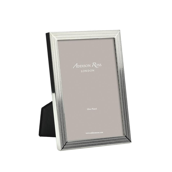 Addison Ross - 4x6 Herring Bone Silver Plate