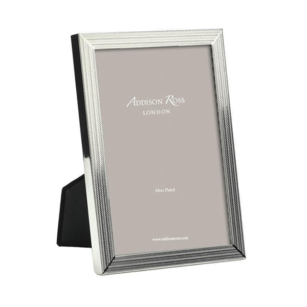 Addison Ross - 8x10 Herring Bone Silver Plate