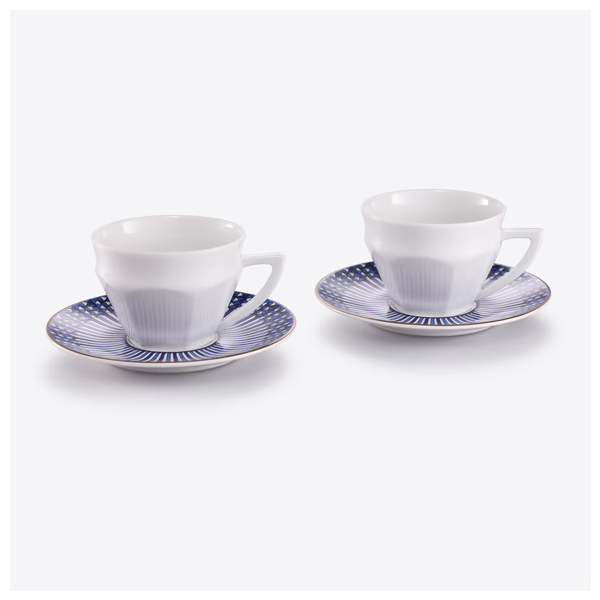 Baccarat - Arcadia Tea Cup Blue Pair