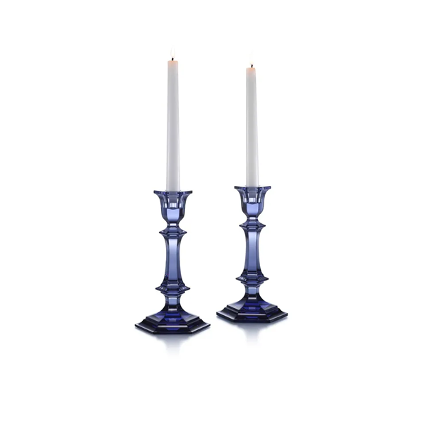 Baccarat - Candlestick Pair Midnight Blue