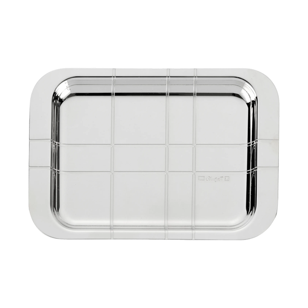 Christofle - Tray 10X15 cm CB Graphik Silver plated