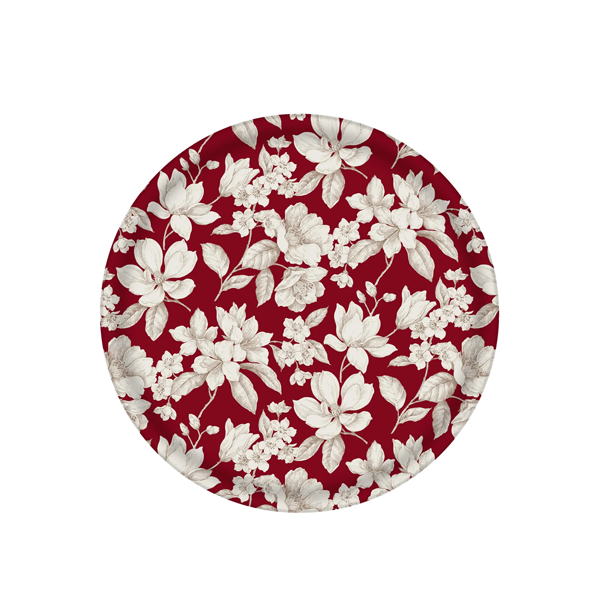 Platex - Laminated Tray Ø37 Magnolia Bordeaux