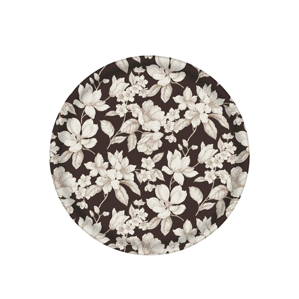 Platex - Laminated Tray Ø37 Magnolia Chocolate