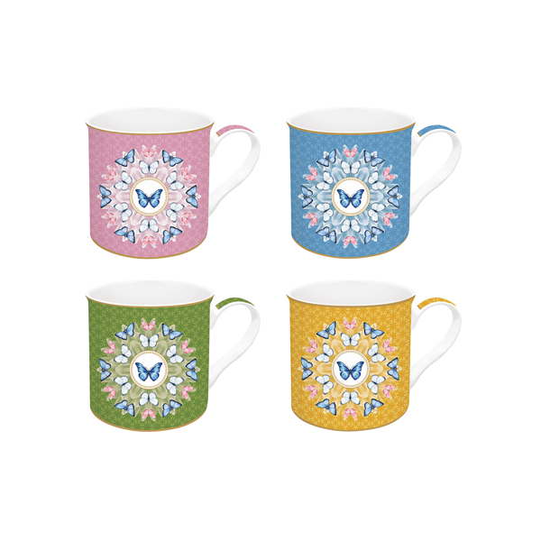 Pozzi Milano - Mugs, Set of 4 - Spring Paradise
