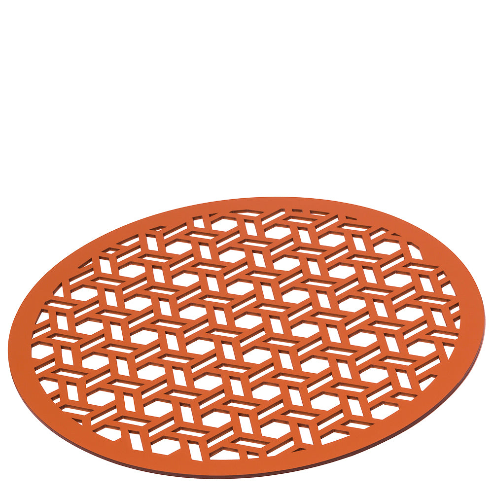 Rudi - Pitagora Placemat Round, Vienna Cognac Large