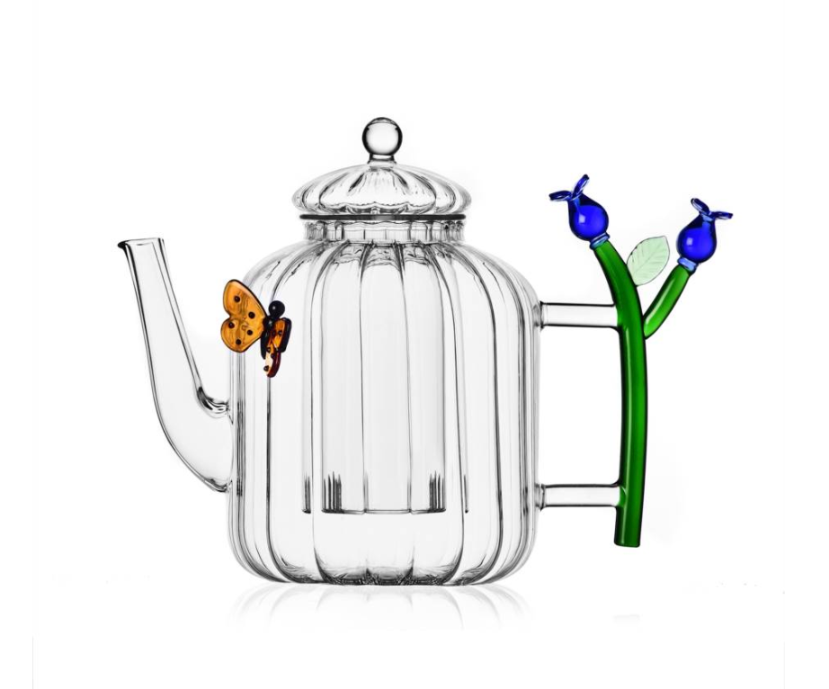 Ichendorf - Botanica Teapot Optic Blue Flower & Butterfly