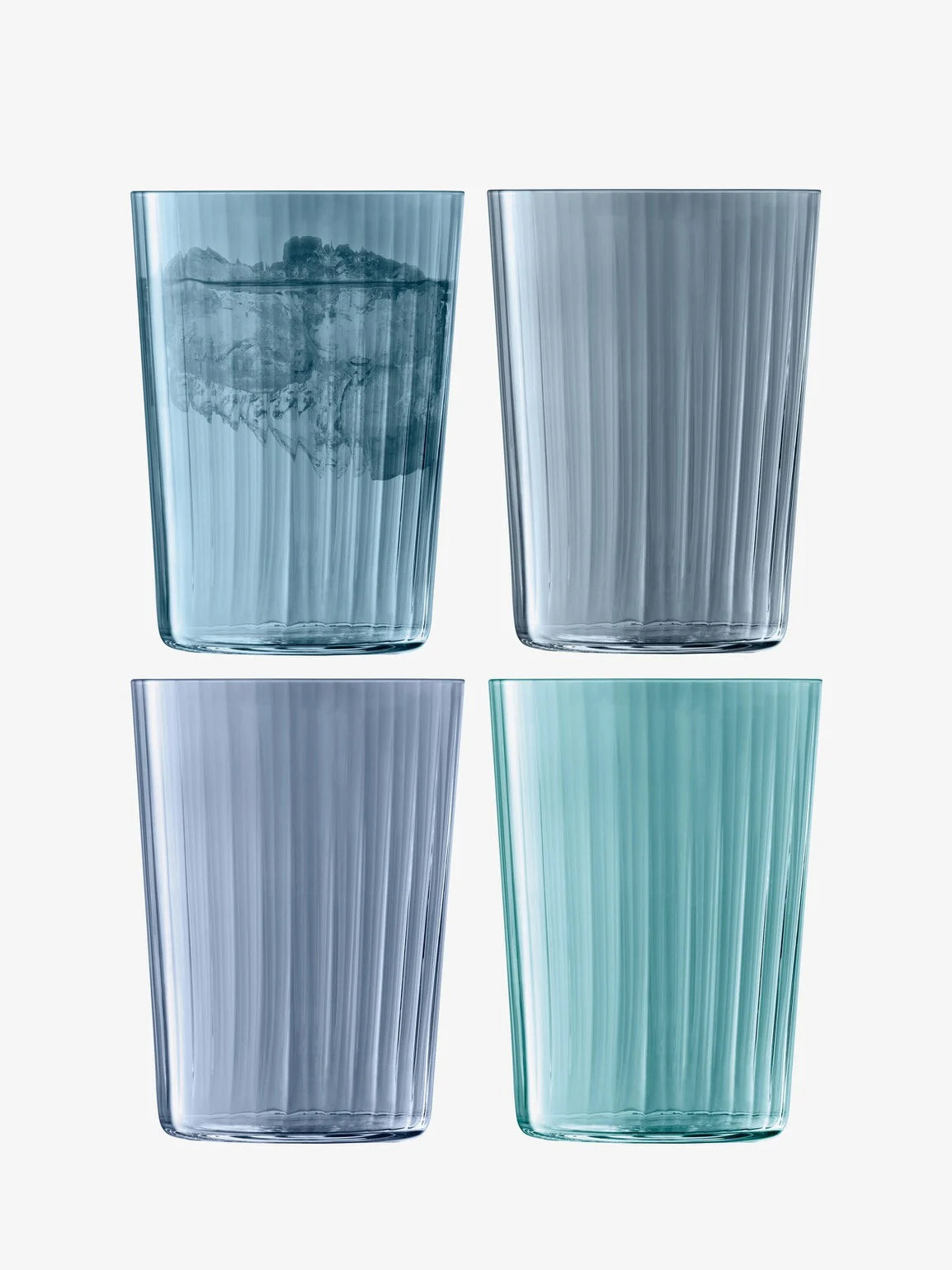 LSA - Gems Tumbler 560ml Assorted Sapphire x 4
