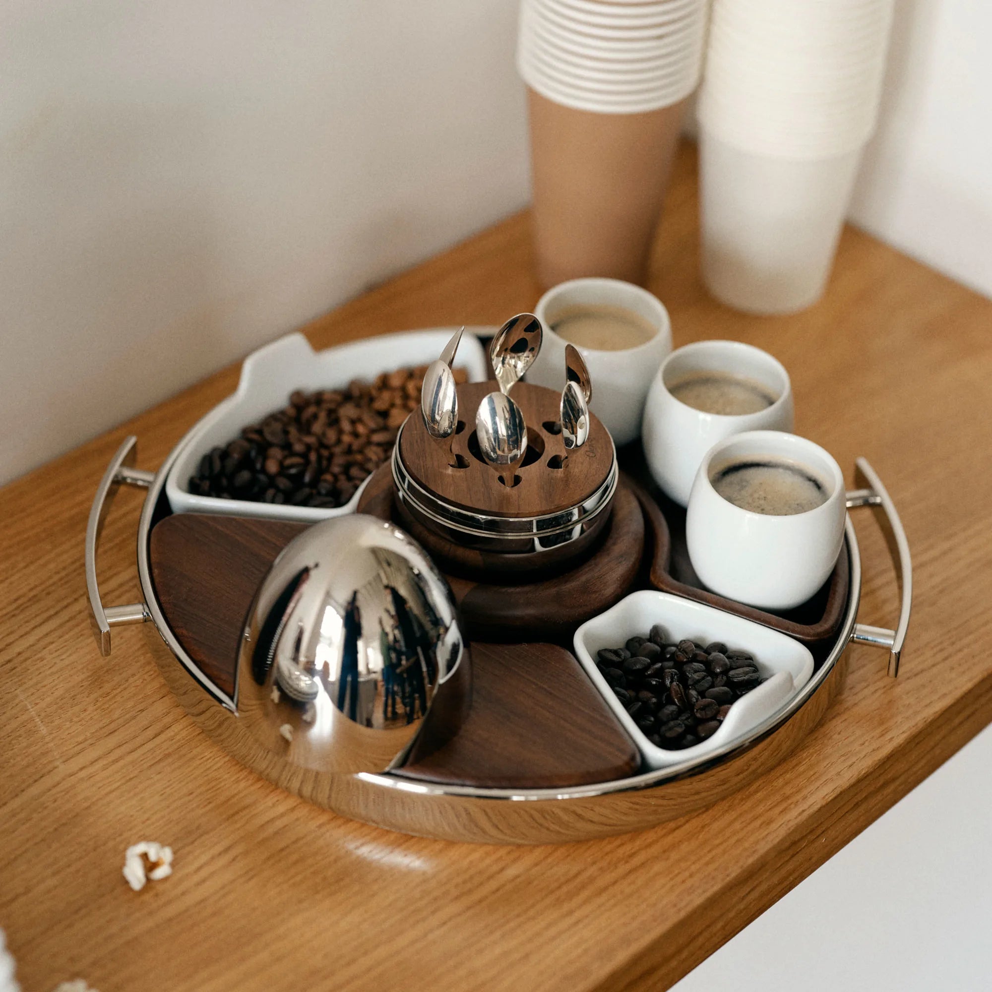 Christofle - Coffee tray 32 cm MOOD stainless steel