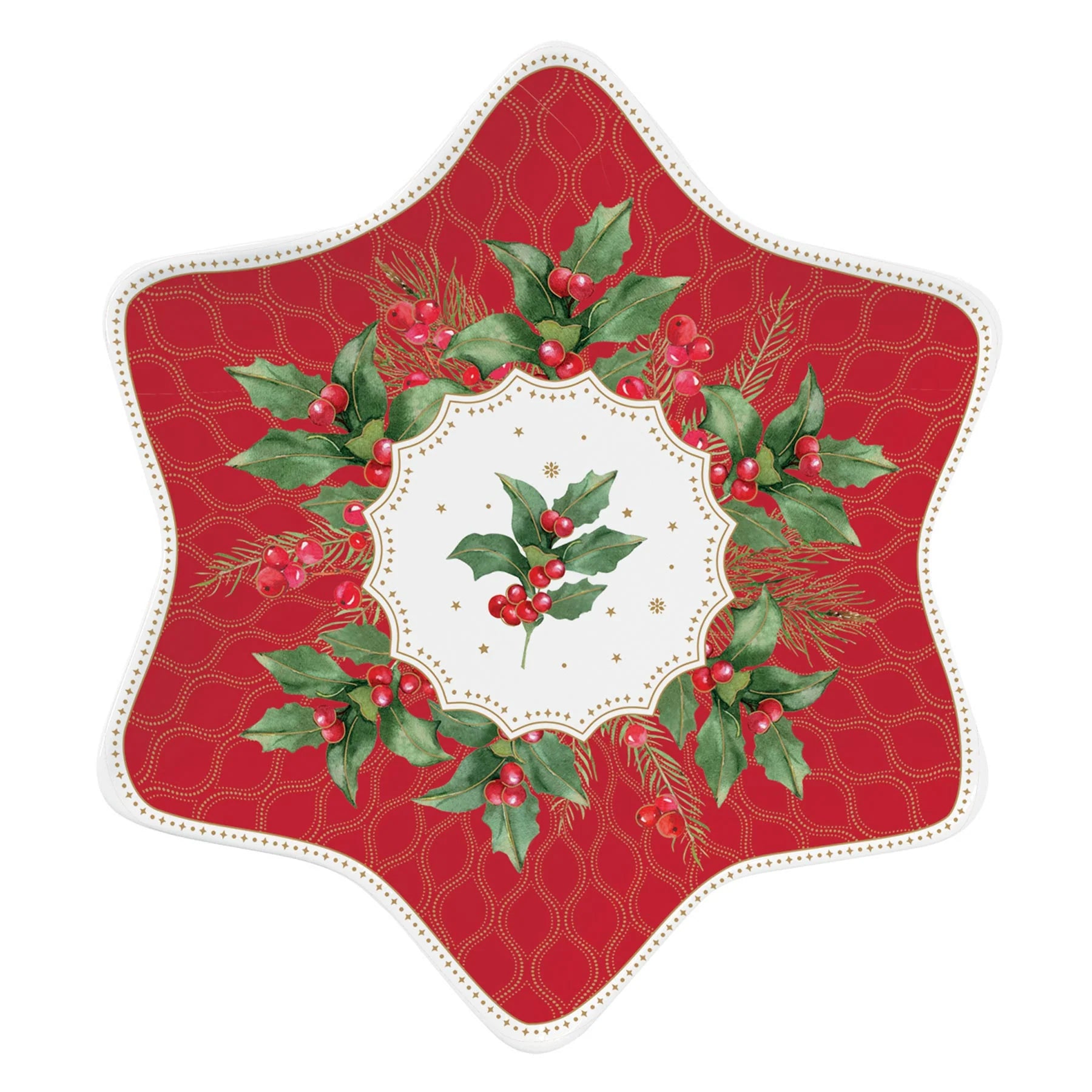 Pozzi Milano - Christmas Berries Plate Ø 22,5 cm