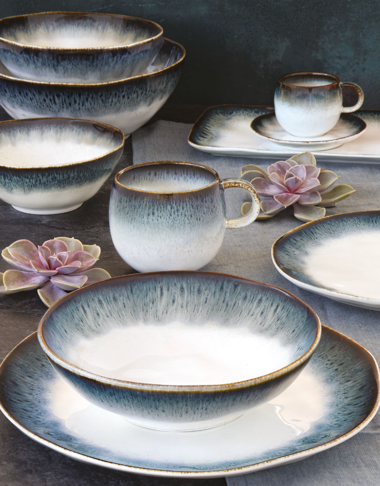 Pozzi Milano - Porcelain Mug 375 ml - Nuances Blue