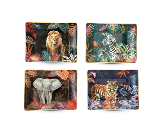 Pozzi Milano - Set of 4 Porcelain Trinket Trays in a Gift Box - Sauvage
