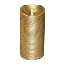 Luminara - Flameless Candle 3 Inch X 7 Inch Gold