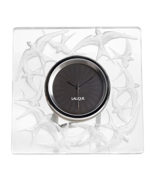 Lalique - Hirondelles Clock
