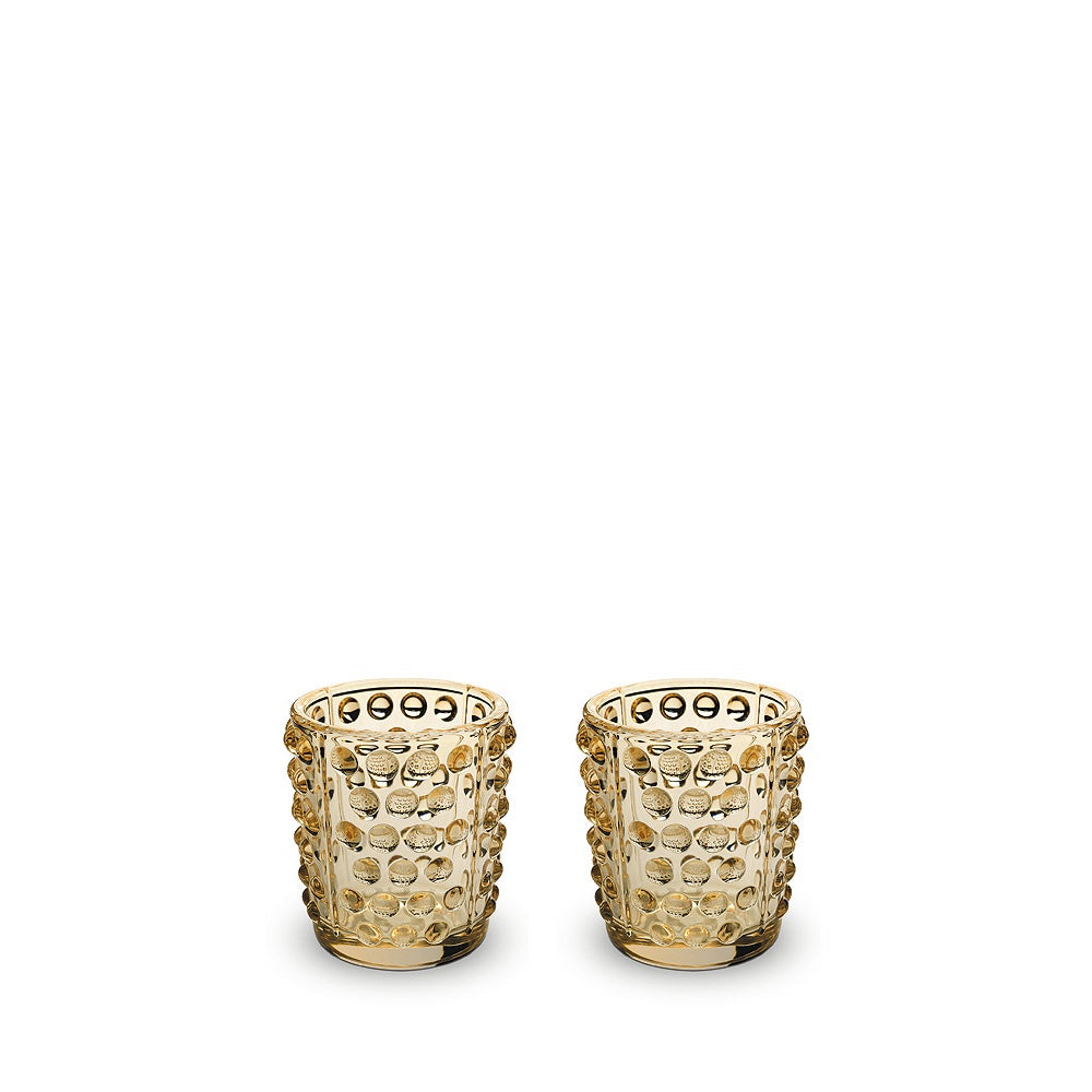 Lalique - Mossi Votive Gold Lustre Pair