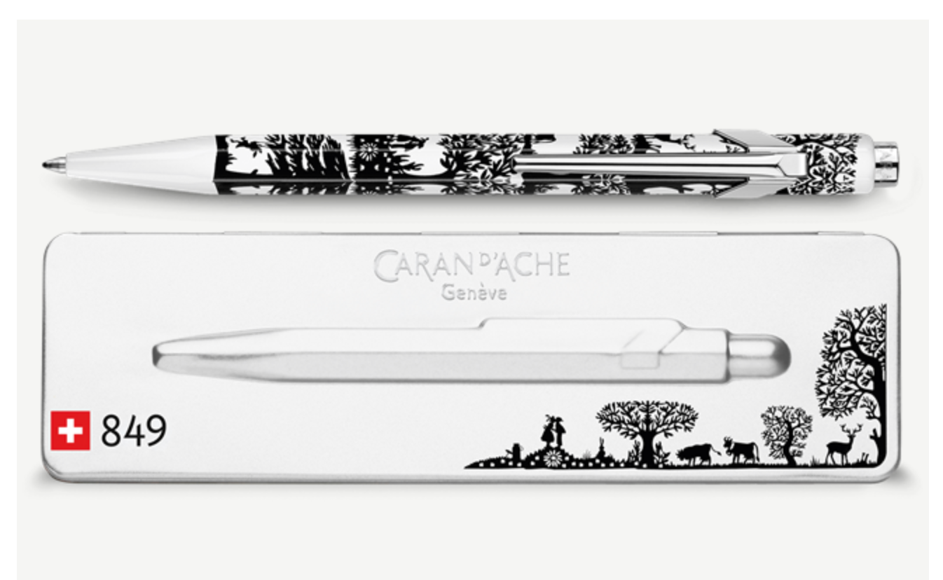 Caran D'Ache - Ballpoint Pen 849 Papercut With Case