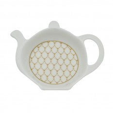Halcyon Days - Antler Trellis Ivory Teabag Tidy