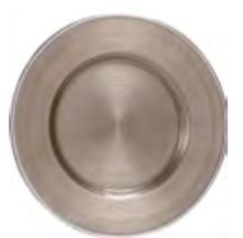 Argenesi - Glass & Silver Plate Sinfonia - Sand 34cm