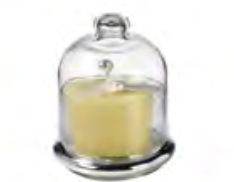 Argenesi - Glass Bell Jar Candle Yellow