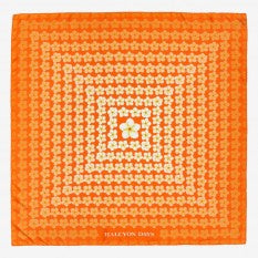 Halcyon Days - Tropical Fade, Silk Scarf 90x90cm Orange
