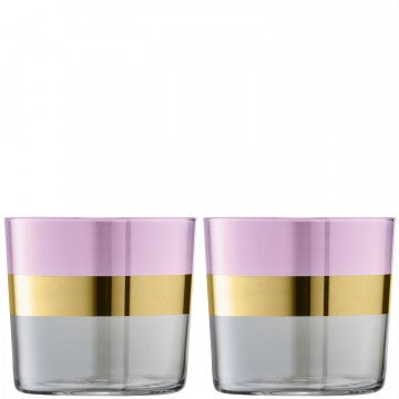 LSA - Bangle Tumbler Rose Pair of Glasses