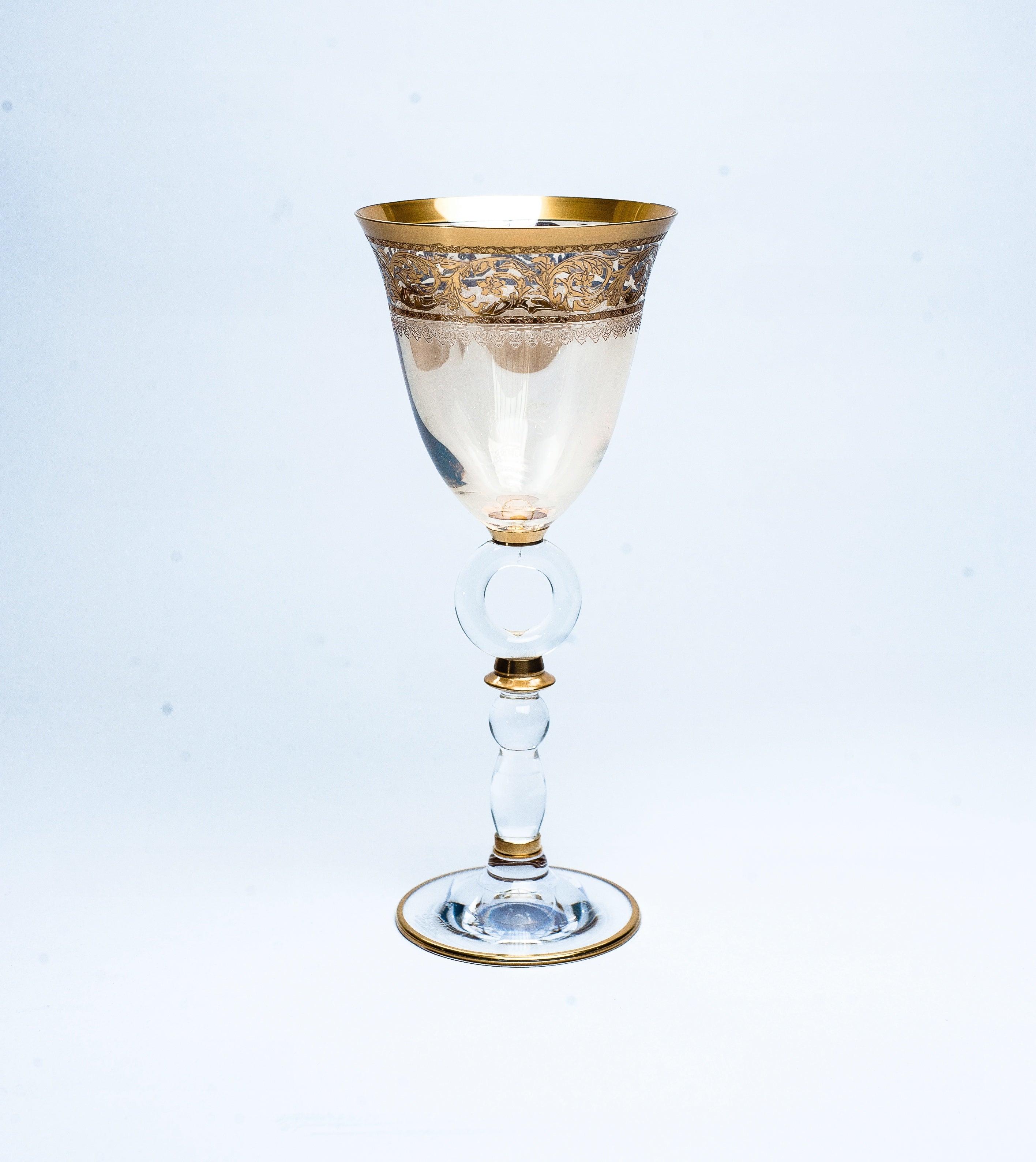 VdE Griffe - Pompadour Gold Water Chalice Amber