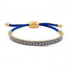 Halcyon Days - Friendship Bangle Skinny Chain Deep Cobalt