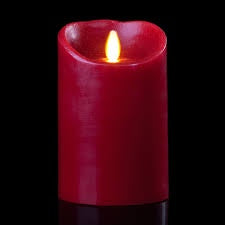 Luminara - Flameless Candle 3 Inch X 7 Inch Red
