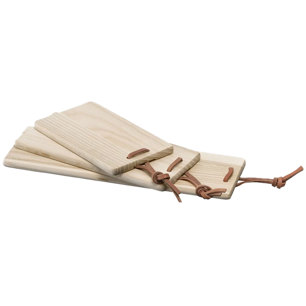 LSA - Borough Trio Board Set Ash & Leather L17, L22.5, L30cm