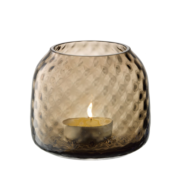 LSA - Dapple Tealight Holder /Vase H7cm Earth Brown