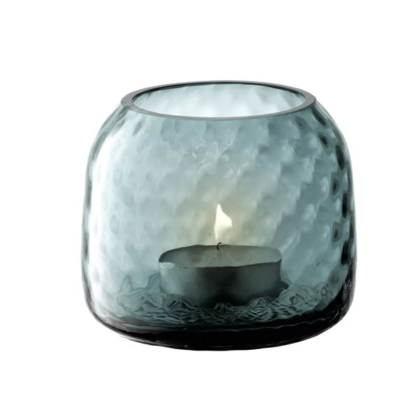 LSA - Dapple Tealight Holder /Vase H7cm Water Blue