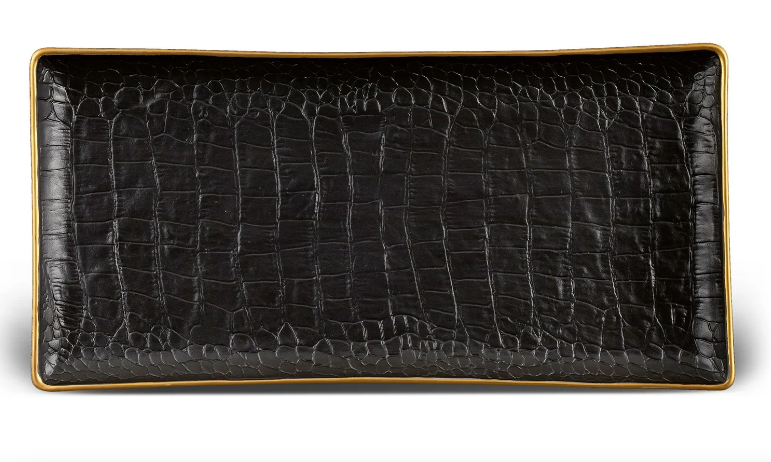 L'Objet - Crocodile Rectangular Tray 12"x6"