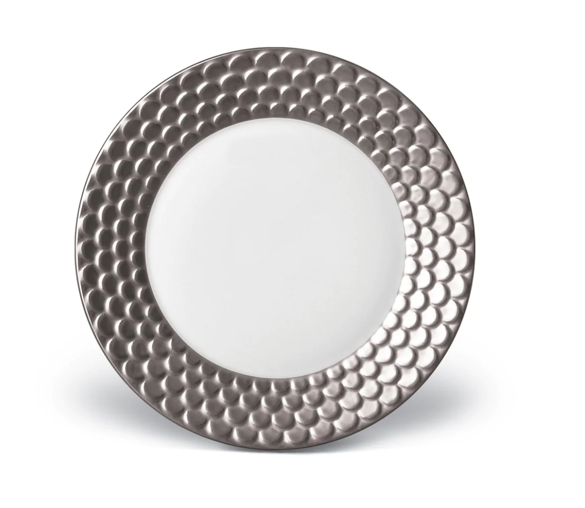 L'Objet - Aegean Sculpted Bread & Butter Plate 17cm - Platinum