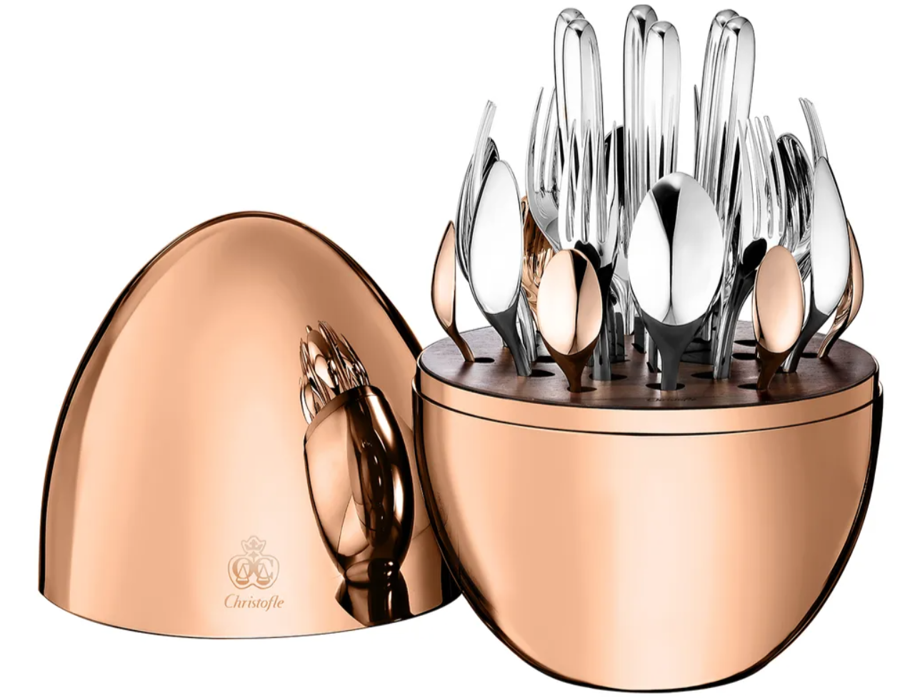 Christofle - Mood Precious (24 Piece Cutlery Set Featuring Rose Gold Elements)
