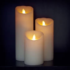 Luminara - Flameless Candle 3 inch x 9 inch Ivory (tall)