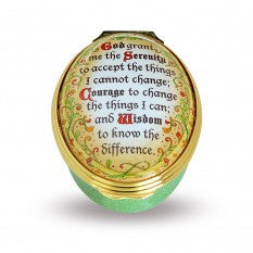 Halcyon Days - Serenity Prayer - Enamel box