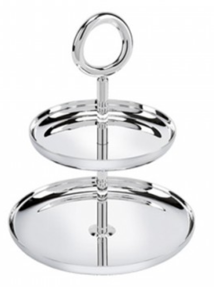 Christofle - Vertigo 2-Tier Pastry Stand