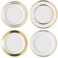 LSA - Deco Dinner Plate Gold Assorted x 4 ø28