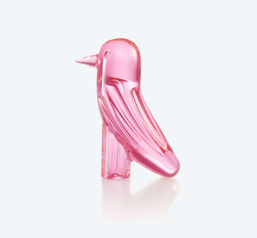 Baccarat - Faunacrystopolis Rose Pink Bird