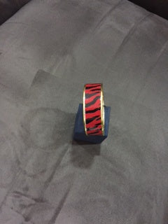 Halcyon Days - Tiger Bangle - 2cm Deep Red - Small