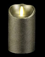 Luminara - 3 X 7 inch, Flameless Candle Silver