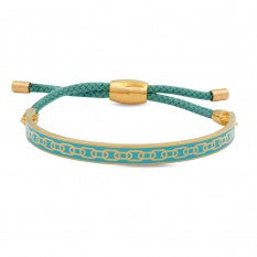 Halcyon Days - Friendship Bangle Skinny Chain Turquoise