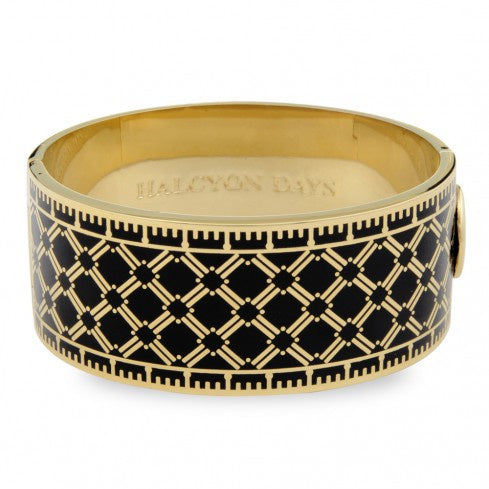 Halcyon Days - Harlequin Bangle Black/gold