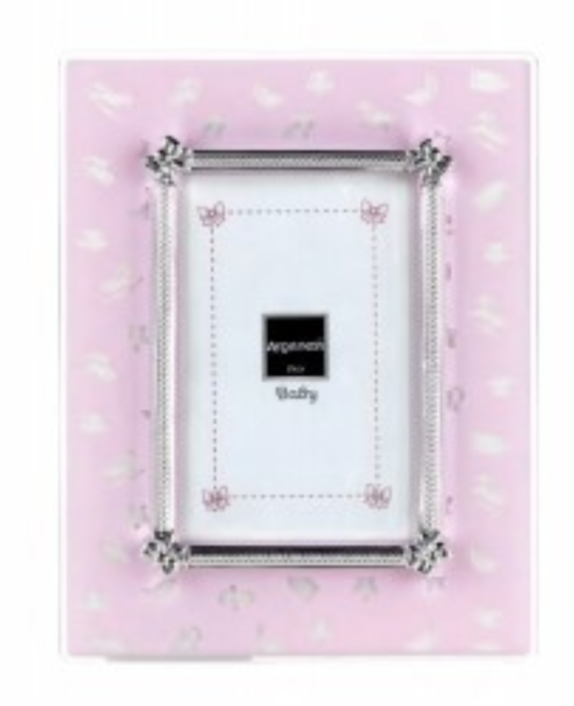 Argenesi - Baby Picture Frame Dots Pink 18 x 23cm