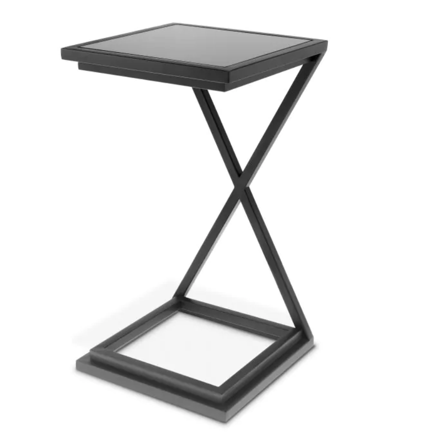 Inside Story Selection - Eichholtz Side Table Cross in Gunmetal Finish