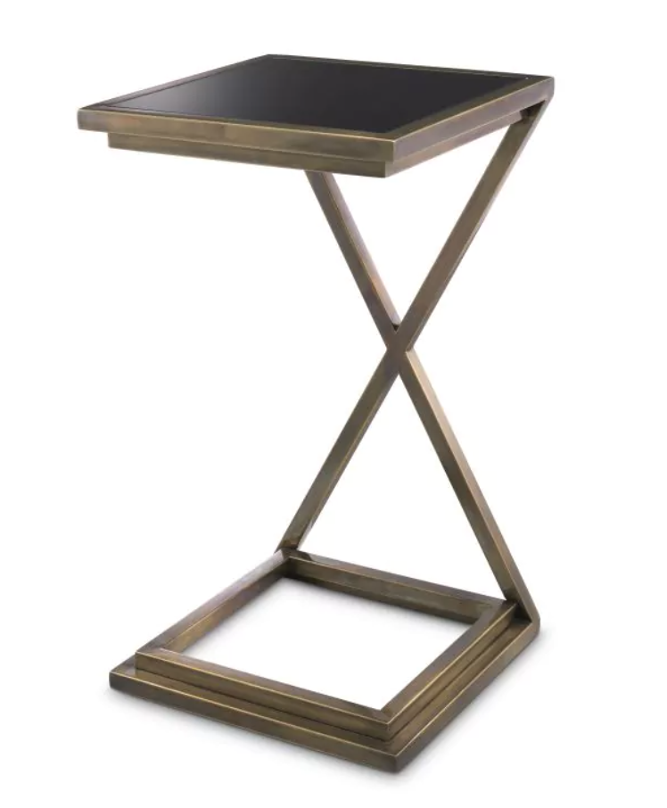 Inside Story - Eichholtz Side Table Cross in Vintage Brass Finish