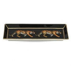 Halcyon Days - Tiger Rectangular Pen Tray