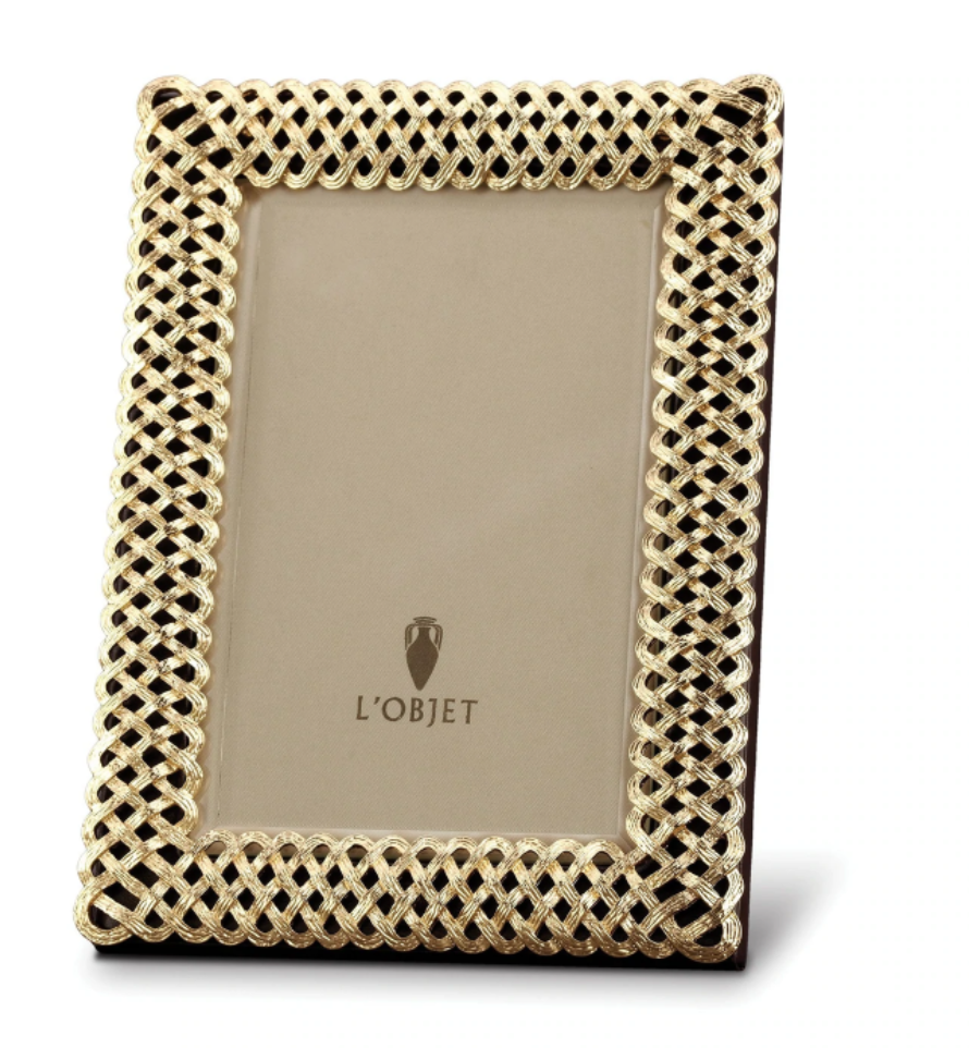 L'Objet - Braid Plated Frame - 5x7 - Gold