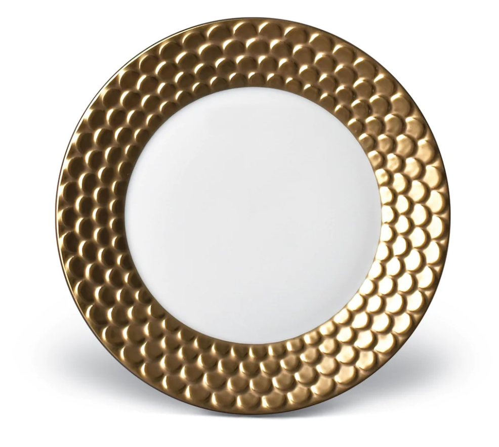 L'Objet - Aegean Plated Sculpted Bread & Butter Plate 17cm - Gold