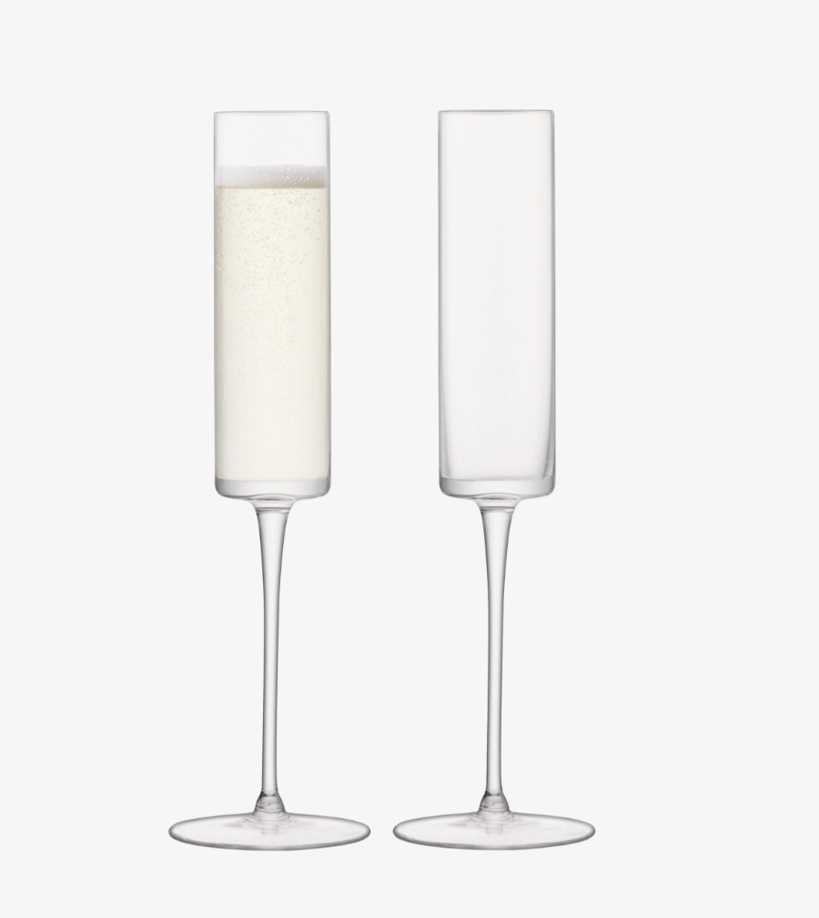 LSA - Otis Champagne Flute 150ml Clear x 2