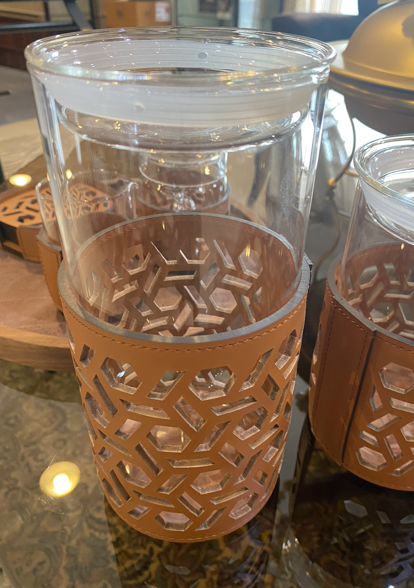 Rudi - Malva Glass Jar With Lid - Large